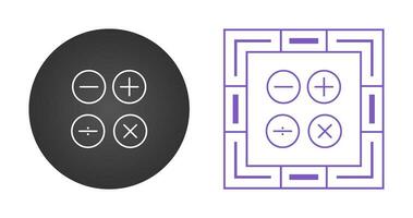 icône de vecteur de symboles mathématiques