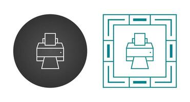 icône de vecteur d & # 39; imprimante