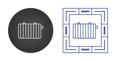 icône de vecteur de radiateur de chaleur