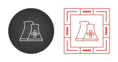 icône de vecteur de centrale nucléaire