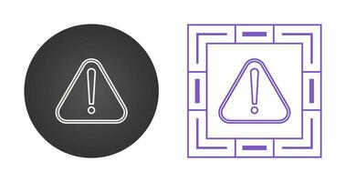 icône de vecteur de signe d'avertissement