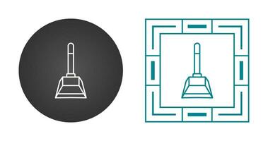 icône de vecteur de pelle à poussière