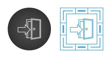 icône de vecteur de porte de sortie