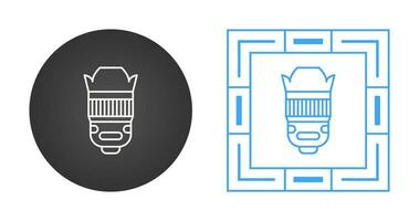 icône de vecteur d'objectif de caméra