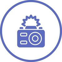 icône de vecteur de flash de caméra