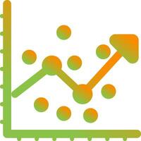 icône de vecteur d & # 39; analyse de régression