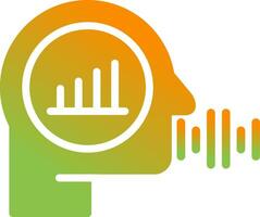voix analytique vecteur icône