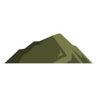 icône de la nature verte de la grande montagne vecteur