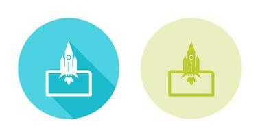 icône de vecteur lancé de fusée