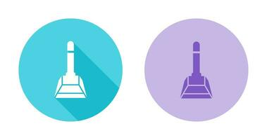 icône de vecteur de pelle à poussière