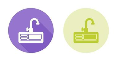 icône de vecteur d'évier de cuisine