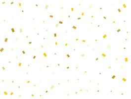 lumière d'or rectangles. confettis fête, chute d'or abstrait décoration pour faire la fête. vecteur illustration