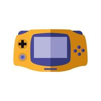 conception de vecteur icône console de jeu vidéo orange