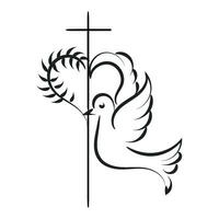 Christian symbole conception pour impression ou utilisation comme affiche, carte, prospectus, autocollant, tatouage ou t chemise vecteur