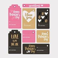 Vector Valentine's Day Gift Tags