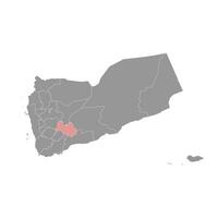 Al bayda gouvernorat, administratif division de le pays de Yémen. vecteur illustration.
