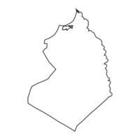 beheira gouvernorat carte, administratif division de Egypte. vecteur illustration.