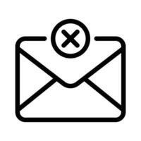 branché email icône, message icône, courrier icône, boîte de réception signe, Messagerie symbole, enveloppe noir et blanc, lettre Envoi en cours message vecteur illustration