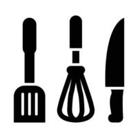 cuisine ustensiles vecteur glyphe icône pour personnel et commercial utiliser.