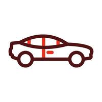 sedan glyphe deux Couleur icône pour personnel et commercial utiliser. vecteur