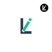 lettre il li monogramme logo conception vecteur