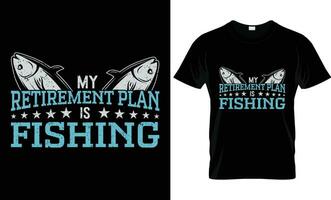 pêche T-shirt conception modèles vecteur