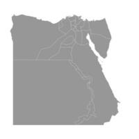 carte de le administratif divisions de Egypte. vecteur illustration.