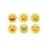 emoji ensemble avec beaucoup personnages vecteur