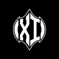 xi lettre logo conception. xi Créatif monogramme initiales lettre logo concept. xi unique moderne plat abstrait vecteur lettre logo conception.