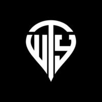 wty lettre logo conception. wty Créatif monogramme initiales lettre logo concept. wty unique moderne plat abstrait vecteur lettre logo conception.