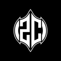 zc lettre logo conception. zc Créatif monogramme initiales lettre logo concept. zc unique moderne plat abstrait vecteur lettre logo conception.