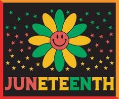 juneteenth émancipation jour, juneteenth indépendance jour, juneteenth liberté journée vecteur