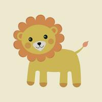 vecteur mignonne dessin animé Lion dans différent pose illustration