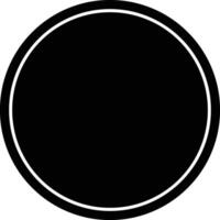 décoratif frontière cercle noir rond élément vecteur