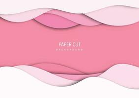 vecteur rose papier Couper illustration Contexte abstrait affiche affaires conception.