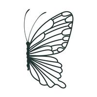 icône de papillon mignon vecteur