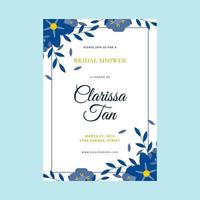 Bridal Shower Invitation Vector Template