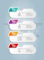 abstrait barre d'onglets verticale infographie présentation vecteur