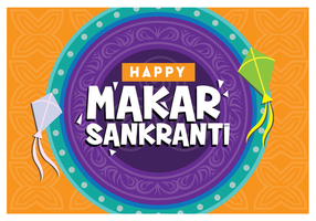 Happy Makar Sankranti vecteur