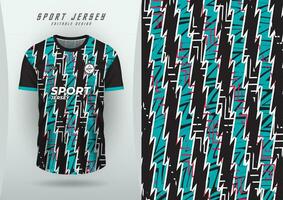 Contexte pour des sports Jersey, football Jersey, fonctionnement Jersey, courses Jersey, modèle, zigzag rayures, classique, noir et blanc bleu vecteur