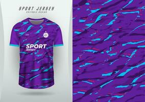 Contexte pour des sports Jersey, football Jersey, fonctionnement Jersey, courses Jersey, brosse modèle, violet et bleu vecteur