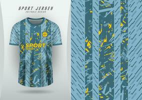 arrière-plans pour des sports Jersey, football maillots, fonctionnement maillots, courses maillots, motifs, rayures, classiques, gris, blues et jaunes vecteur