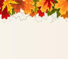 fond de feuilles naturelles d'automne. illustration vectorielle vecteur