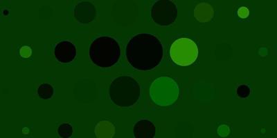 texture vecteur vert clair avec des disques. illustration abstraite moderne avec des formes de cercle coloré. modèle pour les annonces commerciales.