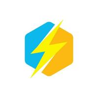 Flash Thunderbolt template vecteur icône illustration