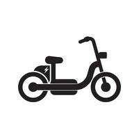 électrique bicyclette logo icône, Facile conception vecteur illustration