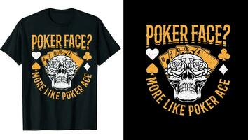 poker typographie, poker amoureux, jeu, poker t chemise conception, poker T-shirt personnalisé, vecteur ouvrages d'art