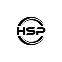 hsp logo conception, inspiration pour une unique identité. moderne élégance et Créatif conception. filigrane votre Succès avec le frappant cette logo. vecteur