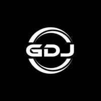 gdj logo conception, inspiration pour une unique identité. moderne élégance et Créatif conception. filigrane votre Succès avec le frappant cette logo. vecteur