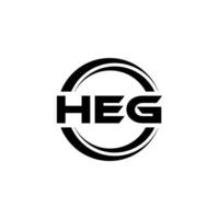 heg logo conception, inspiration pour une unique identité. moderne élégance et Créatif conception. filigrane votre Succès avec le frappant cette logo. vecteur